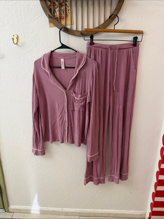 Auden Other - Auden Soft Ribbed Pink Pajama Lounge Set XS